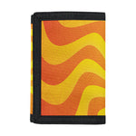 Psychedelic Burning Sun Print Trifold Wallet