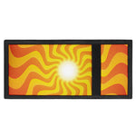 Psychedelic Burning Sun Print Trifold Wallet