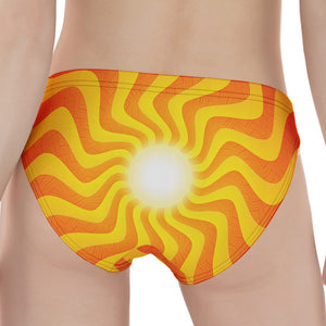 Psychedelic Burning Sun Print Women's Panties