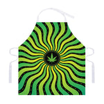 Psychedelic Cannabis Leaf Print Adjustable Apron