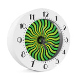 Psychedelic Cannabis Leaf Print Alarm Clock