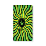 Psychedelic Cannabis Leaf Print Baby Crib Sheet