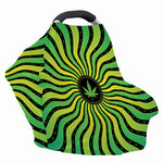 Psychedelic Cannabis Leaf Print Baby Seat Cover