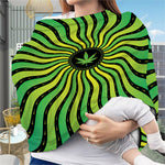 Psychedelic Cannabis Leaf Print Baby Seat Cover
