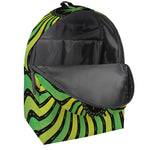 Psychedelic Cannabis Leaf Print Backpack