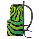 Psychedelic Cannabis Leaf Print Backpack