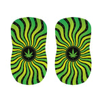 Psychedelic Cannabis Leaf Print Bar Stool Covers