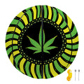 Psychedelic Cannabis Leaf Print Basketball
