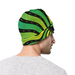 Psychedelic Cannabis Leaf Print Beanie