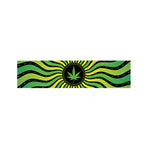 Psychedelic Cannabis Leaf Print Bed Runner