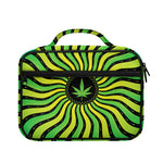 Psychedelic Cannabis Leaf Print Briefcase Bible Bag