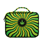 Psychedelic Cannabis Leaf Print Briefcase Bible Bag