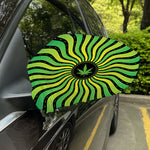 Psychedelic Cannabis Leaf Print Car Side Mirror Covers
