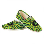 Psychedelic Cannabis Leaf Print Casual Shoes