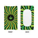 Psychedelic Cannabis Leaf Print Changing Pad Cover