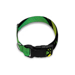 Psychedelic Cannabis Leaf Print Dog Collar