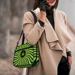 Psychedelic Cannabis Leaf Print Double Strap Bible Bag
