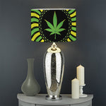 Psychedelic Cannabis Leaf Print Drum Lamp Shade
