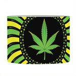 Psychedelic Cannabis Leaf Print Drum Lamp Shade