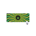 Psychedelic Cannabis Leaf Print Extended Mouse Pad