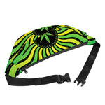 Psychedelic Cannabis Leaf Print Fanny Pack