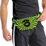 Psychedelic Cannabis Leaf Print Fanny Pack