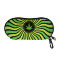Psychedelic Cannabis Leaf Print Glasses Case