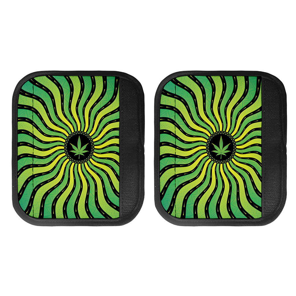 Psychedelic Cannabis Leaf Print Handle Covers