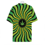 Psychedelic Cannabis Leaf Print Hawaiian Shirt