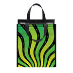 Psychedelic Cannabis Leaf Print Insulated Lunch Tote