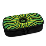 Psychedelic Cannabis Leaf Print Insulin Cooler Travel Case