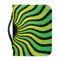 Psychedelic Cannabis Leaf Print Leather Bible Cover