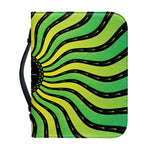 Psychedelic Cannabis Leaf Print Leather Bible Cover
