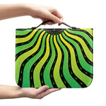 Psychedelic Cannabis Leaf Print Leather Bible Cover