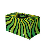 Psychedelic Cannabis Leaf Print Leather Tissue Box Cover