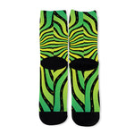 Psychedelic Cannabis Leaf Print Long Socks
