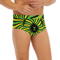 Psychedelic Cannabis Leaf Print Men's Briefs