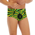 Psychedelic Cannabis Leaf Print Men's Briefs