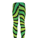 Psychedelic Cannabis Leaf Print Men's leggings