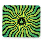 Psychedelic Cannabis Leaf Print Mouse Pad