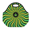 Psychedelic Cannabis Leaf Print Neoprene Lunch Bag