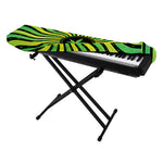 Psychedelic Cannabis Leaf Print Piano Keyboard Cover
