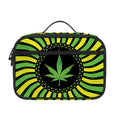 Psychedelic Cannabis Leaf Print Portable Lunch Bag