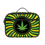 Psychedelic Cannabis Leaf Print Portable Lunch Bag