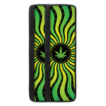 Psychedelic Cannabis Leaf Print Refrigerator Handle Covers