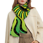 Psychedelic Cannabis Leaf Print Scarf