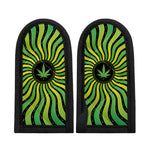 Psychedelic Cannabis Leaf Print Skillet Handle Cover