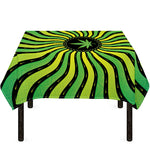 Psychedelic Cannabis Leaf Print Tablecloth