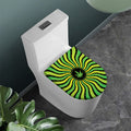 Psychedelic Cannabis Leaf Print Toilet Lid Cover