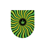 Psychedelic Cannabis Leaf Print Toilet Lid Cover